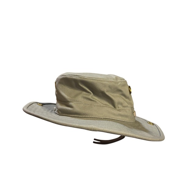 Tilley Heritage Tan Khaki Canvas Hat Size‎ 7 Outdoor Nature Hiking - Picture 3 of 6